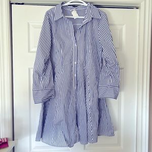 Venus stripped shirt dress